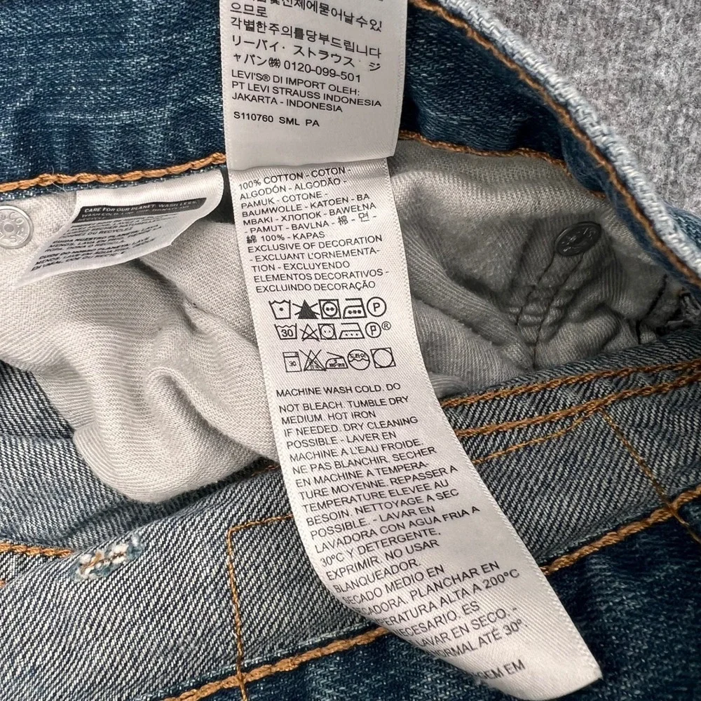 Levis 559 Relaxed Straight Jeans Mens 42x32 Medium‎ Wash Blue Denim 100% Cotton